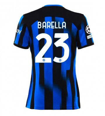 Inter Milan Nicolo Barella #23 Hemmatröja Kvinnor 2023-24 Kortärmad